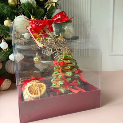 Подарочный набор «пряничная елка и Рождественский кекс»