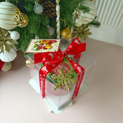 Бенто торт новогодний венок