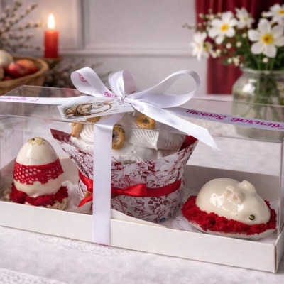 Подарочный набор «Кулич, кролик и яйцо»