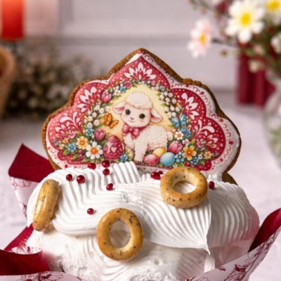 Подарочный набор «Кулич, кролик и яйцо»